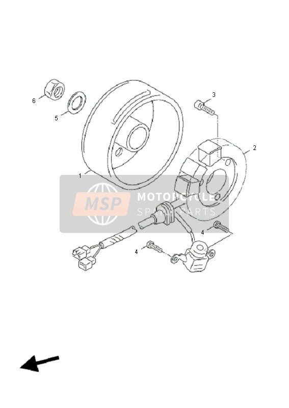 Yamaha YN50F T4 NEOS 2011 Generator for a 2011 Yamaha YN50F T4 NEOS